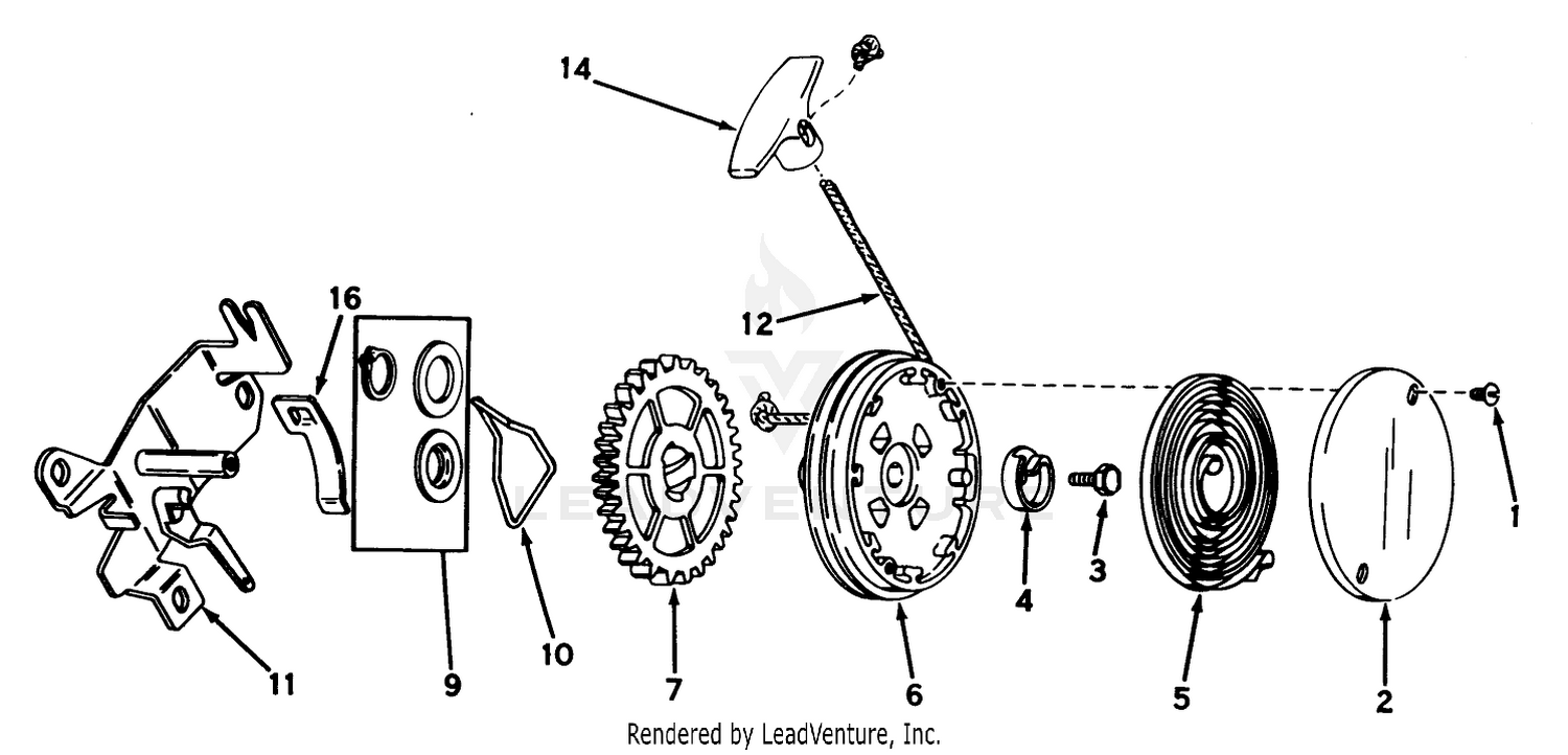 Rewind Starter N0. 590519
