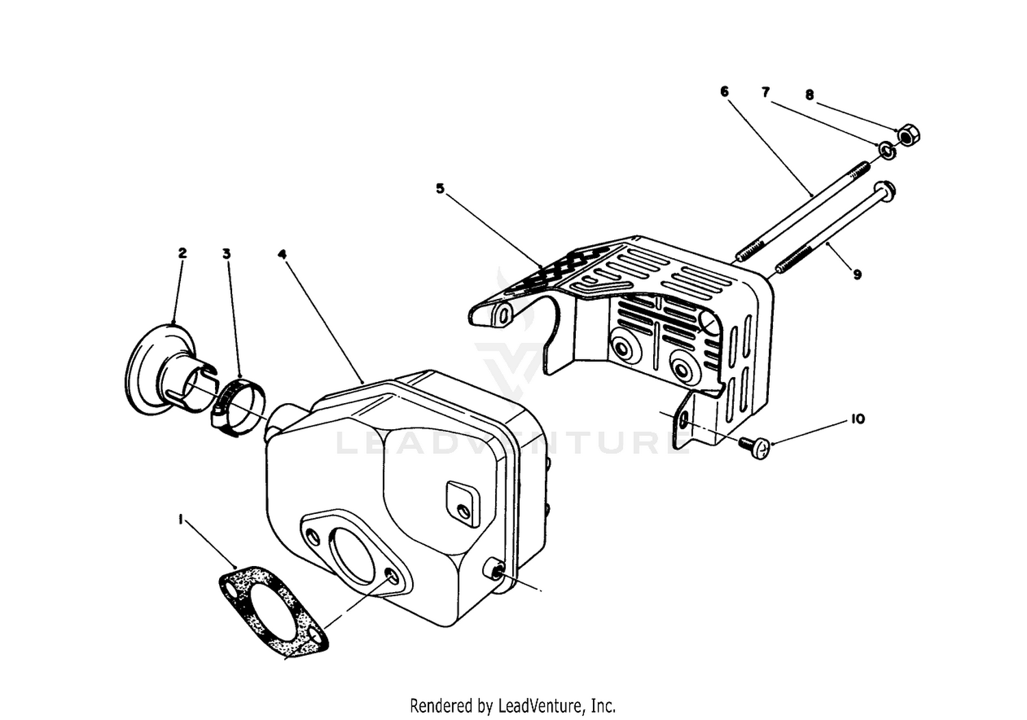 Muffler Assembly (model No. 47ph7)