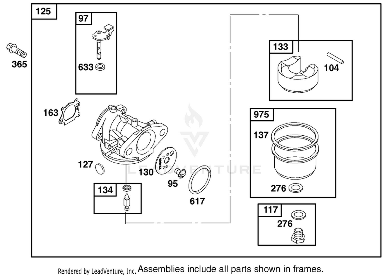 Carburetor Assembly Briggs And Stratton Model 12h802-1776-B1