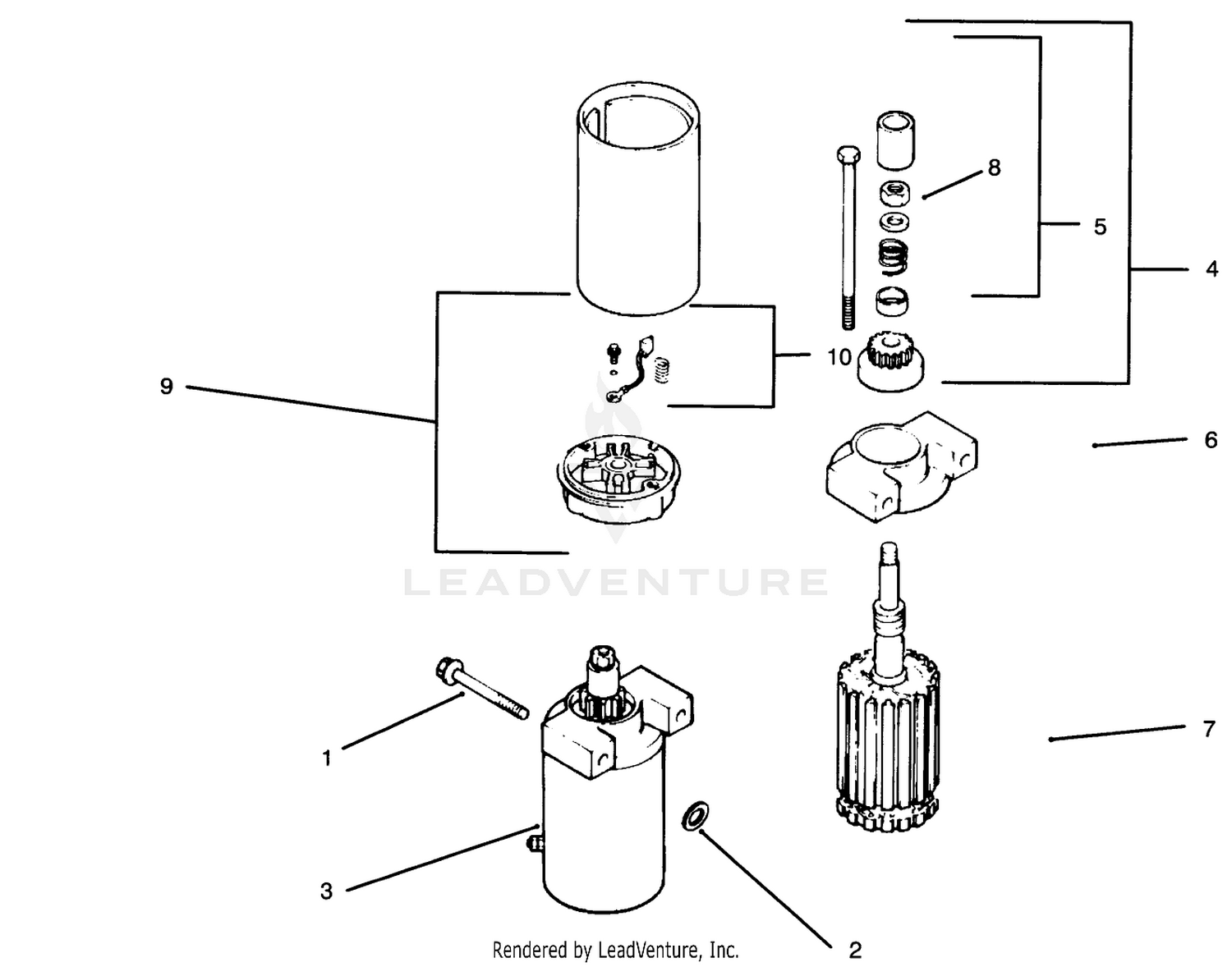 Starting System-Engine Kohler Model No. Cv14 S-1429 (continued)