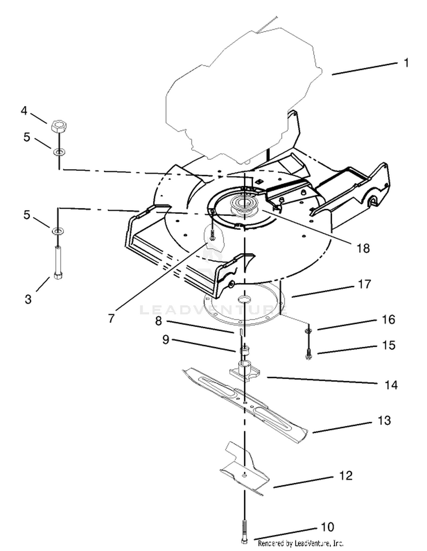 Engine and Blade Assembly