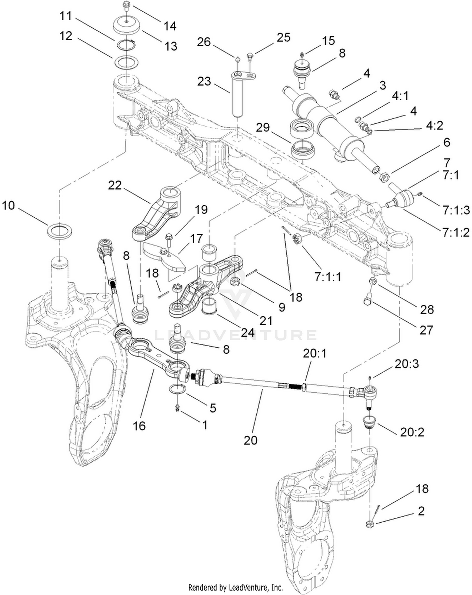 Rear Steering Assembly
