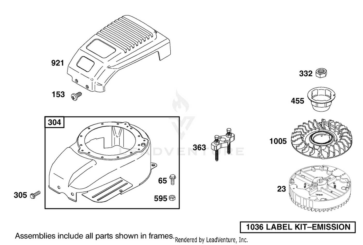 Blower Housing Assembly Engine GTS 200 (Only on: 20791)