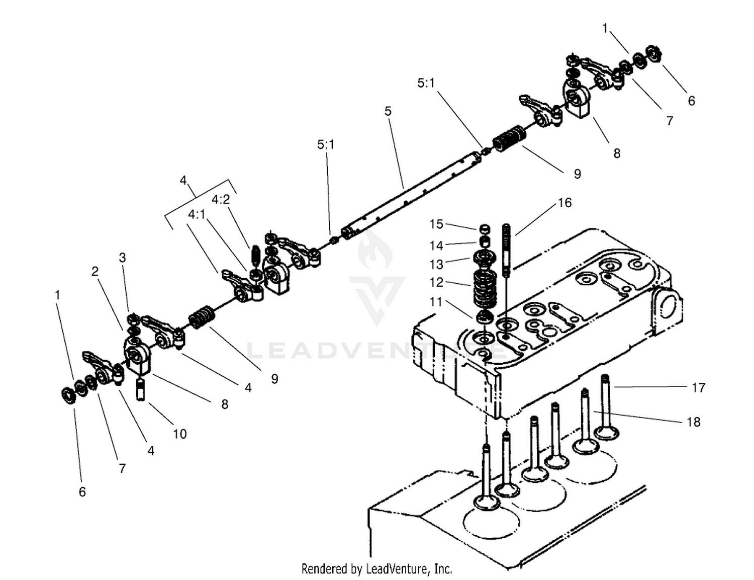 Valve And Rocker Arm Assembly