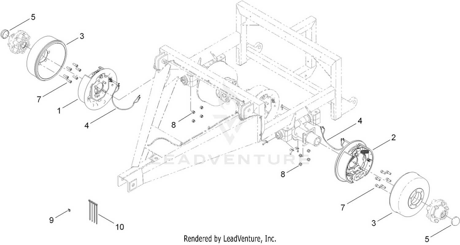 4 Wheel Brake Assembly
