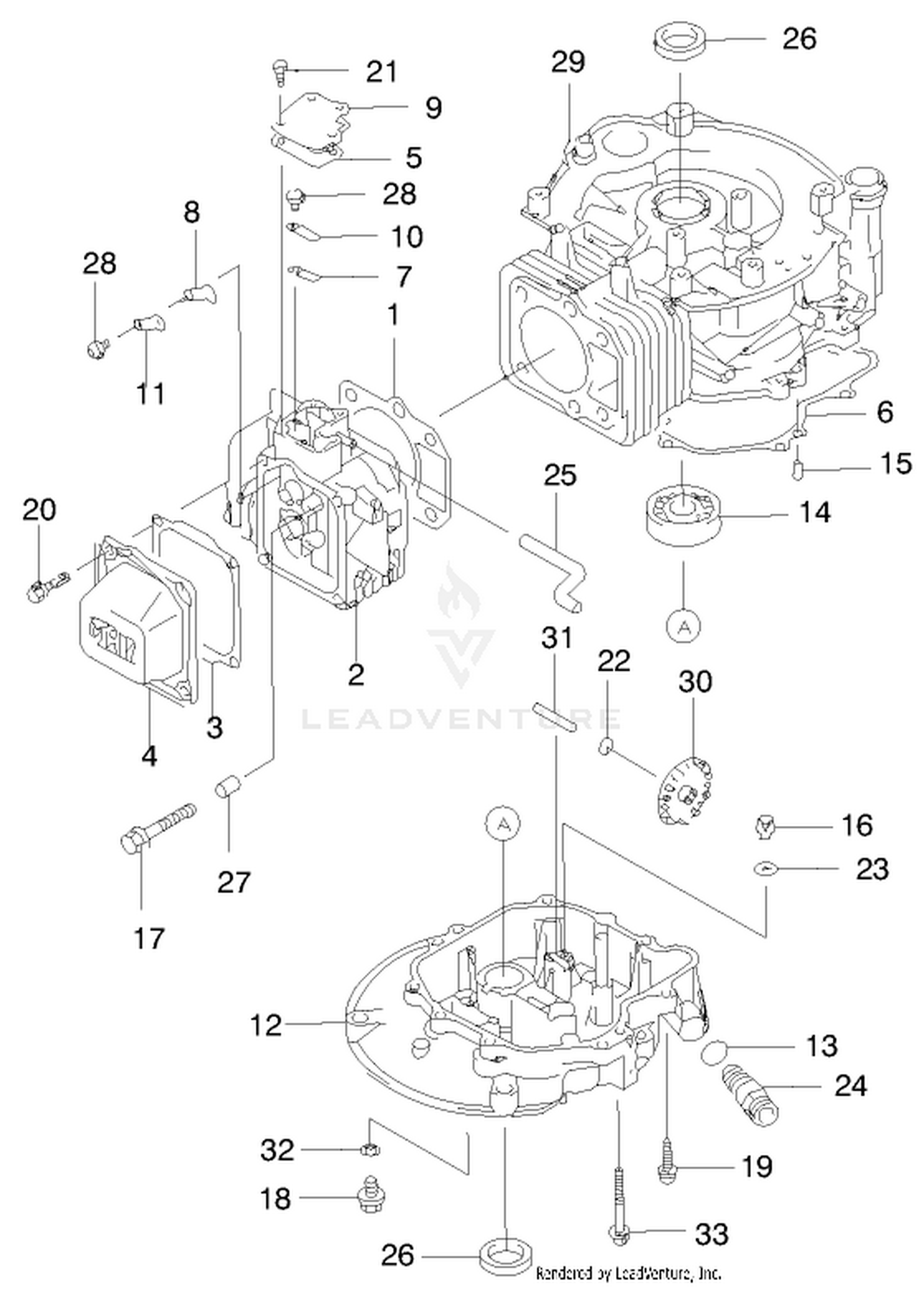 Cylinder/crankcase