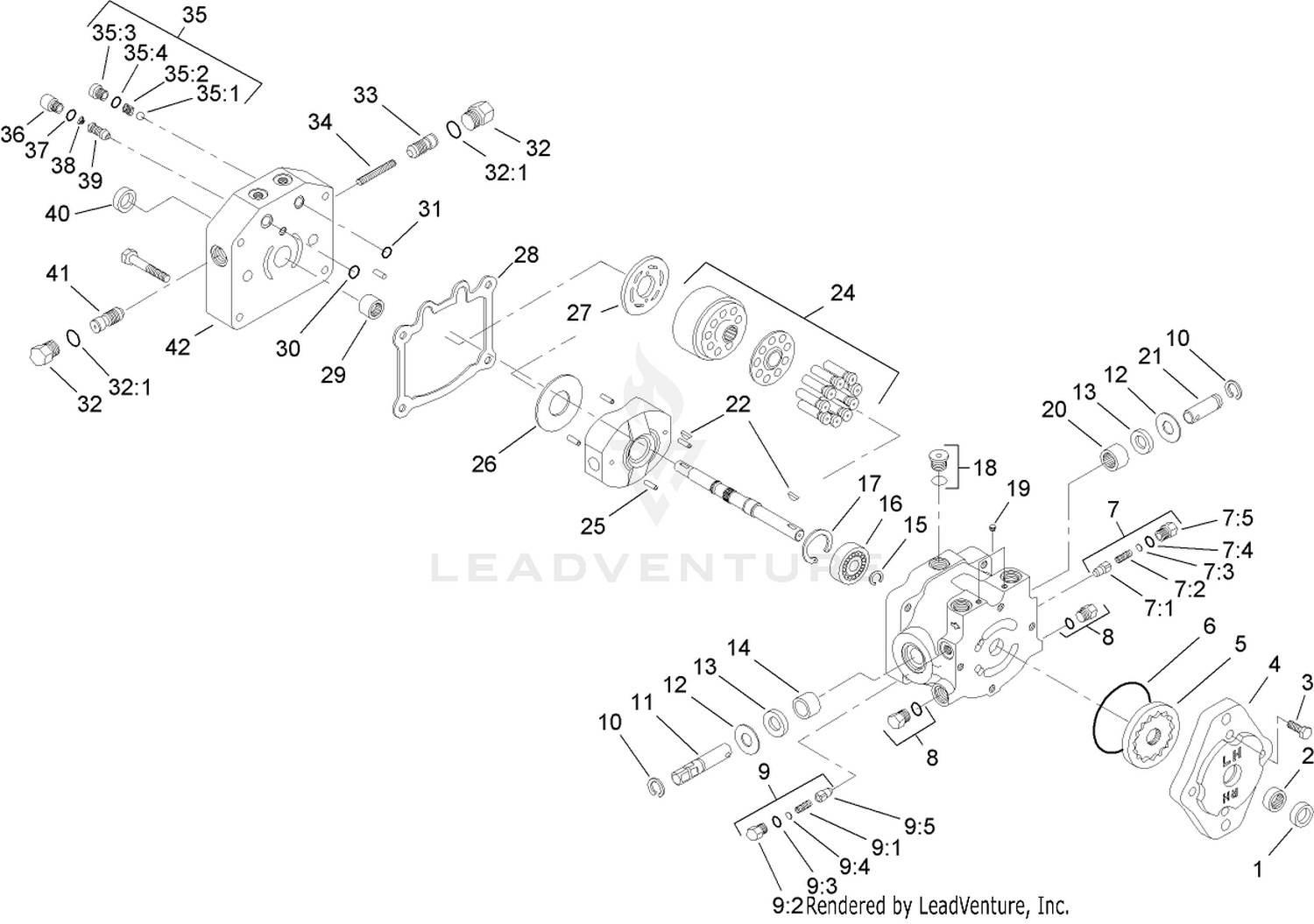 Variable Piston Pump Assembly No. 108-2934