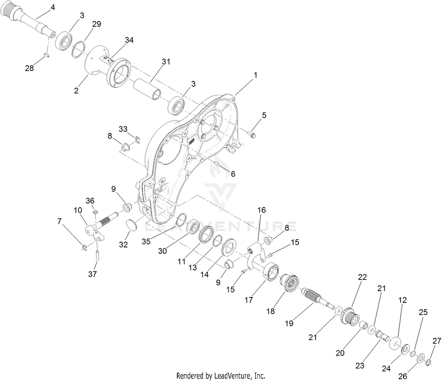 Left Side Transmission Assembly