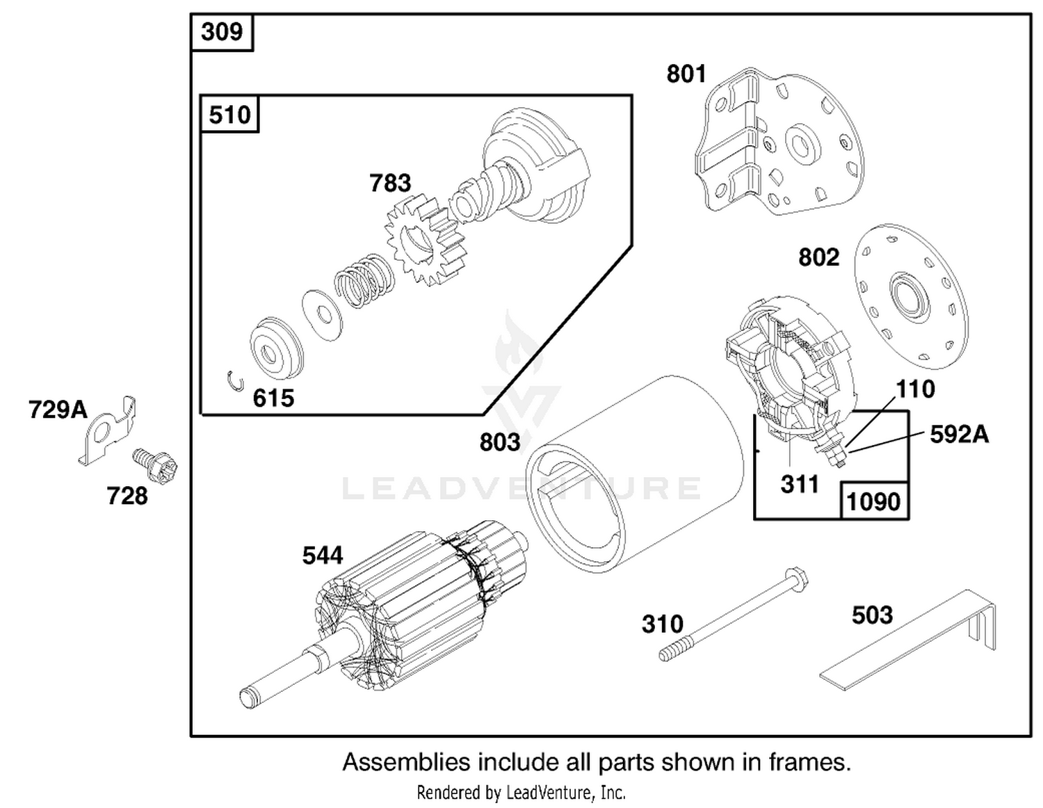 Engine Briggs  Stratton Model 28m707-1122-E1 8