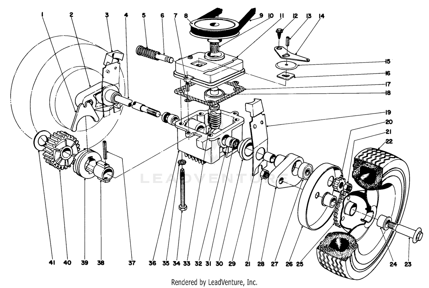 Gear Box Assembly Model No. 18171