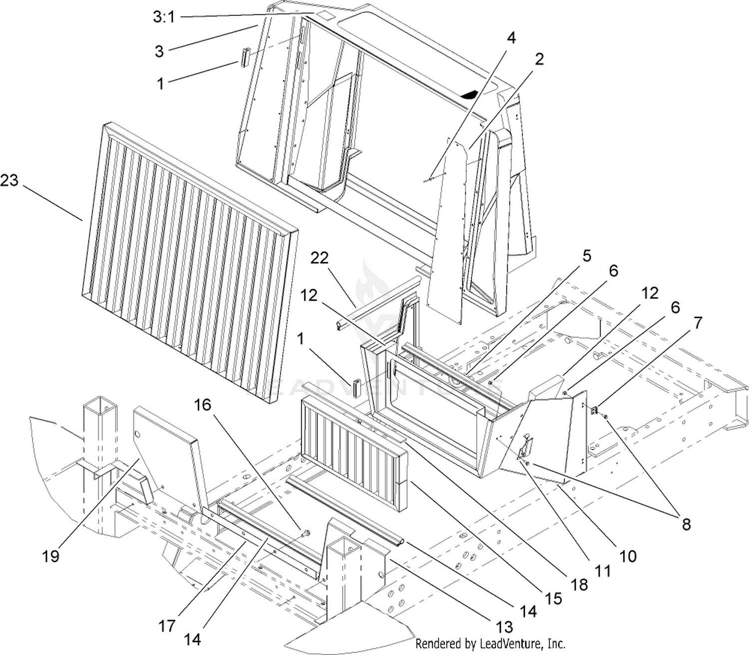 Cowl and Screen Assembly