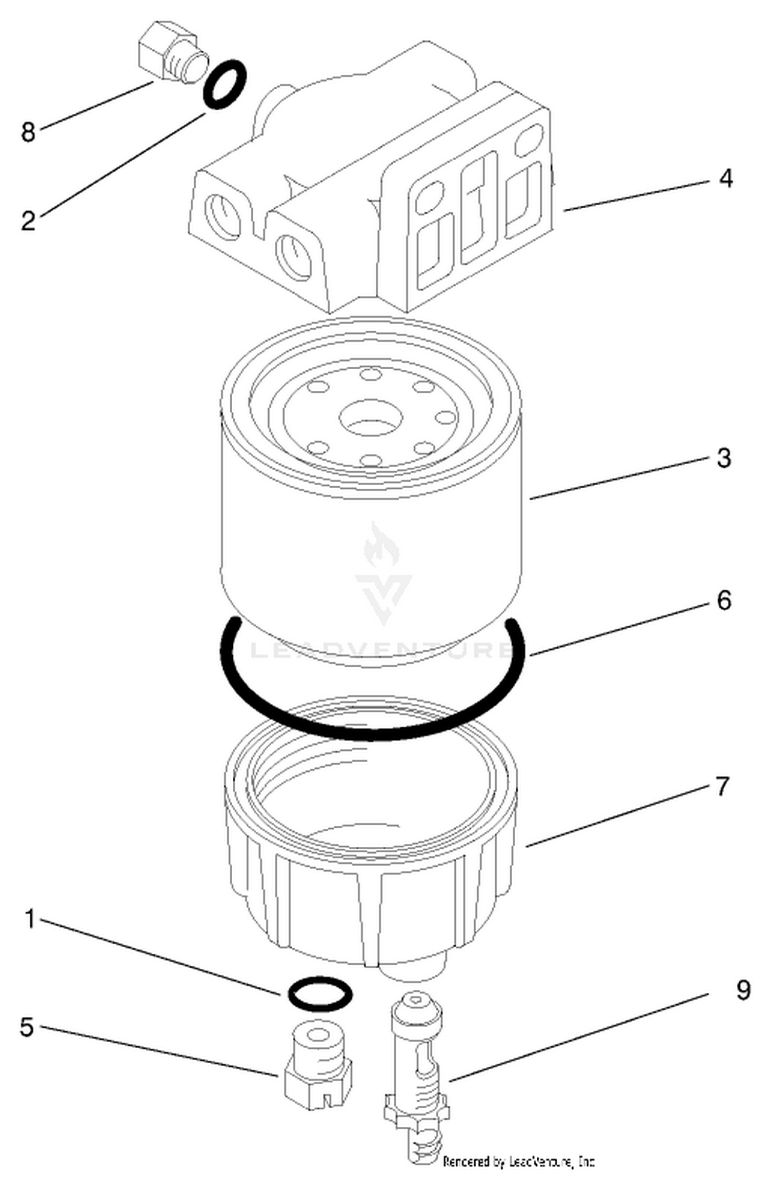 Water/fuel Separator Assembly No. 98-9305