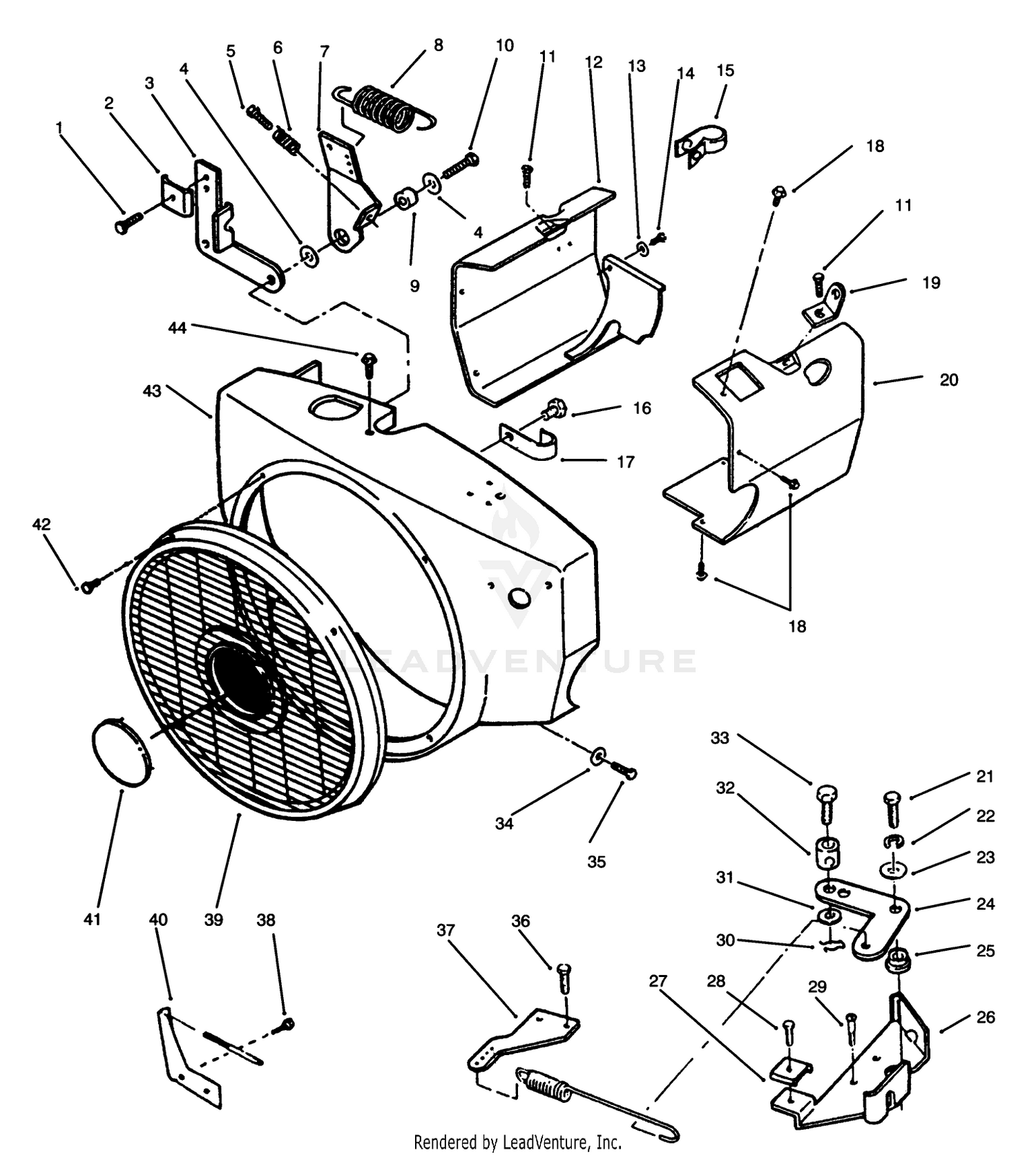 Blower Housing And Governor