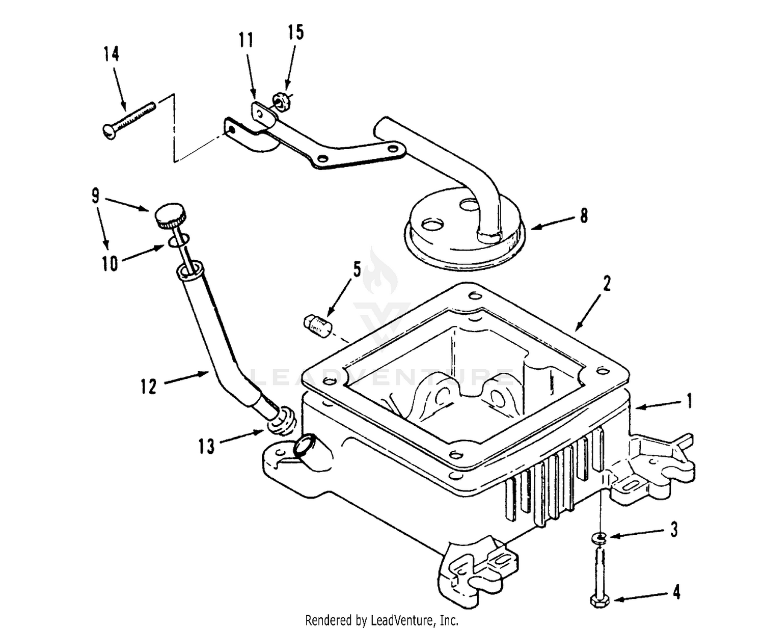Oil Base And Fill Tube And Bracket
