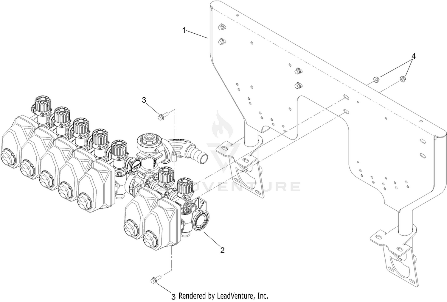 GPS Valve Mount Assembly