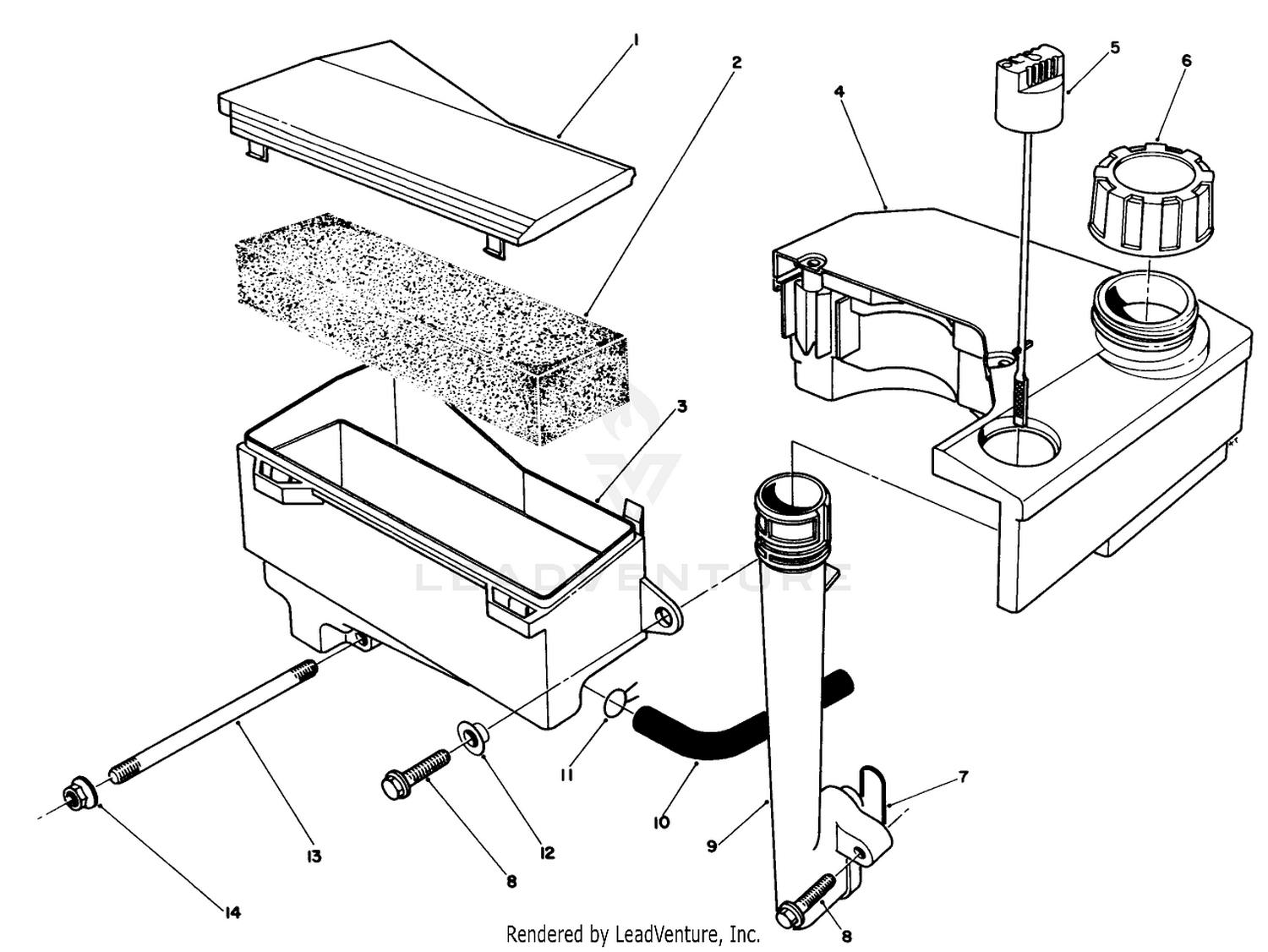 Air Cleaner  Fuel Tank Assembly