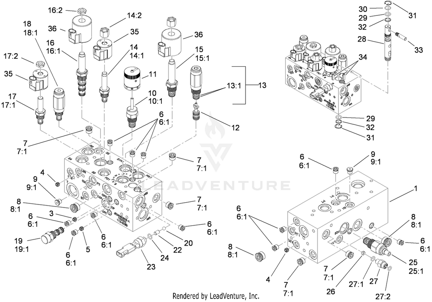 Hydraulic Manifold Assembly No. 112-0289