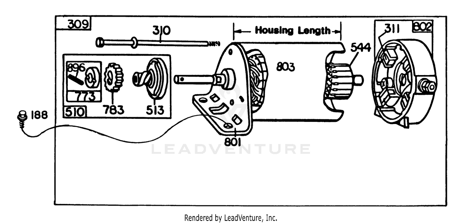 Engine Briggs  Stratton Model No. 326437-0630-01