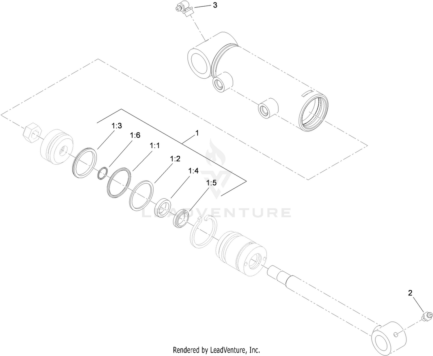 Hydraulic Cylinder Assembly No. 110-9034