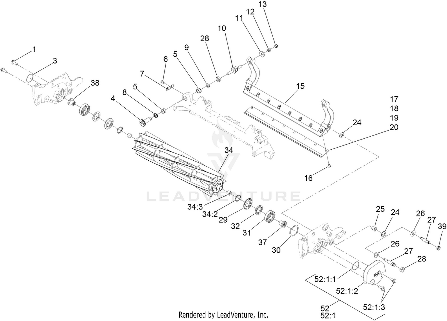 Reel and Bedbar Assembly
