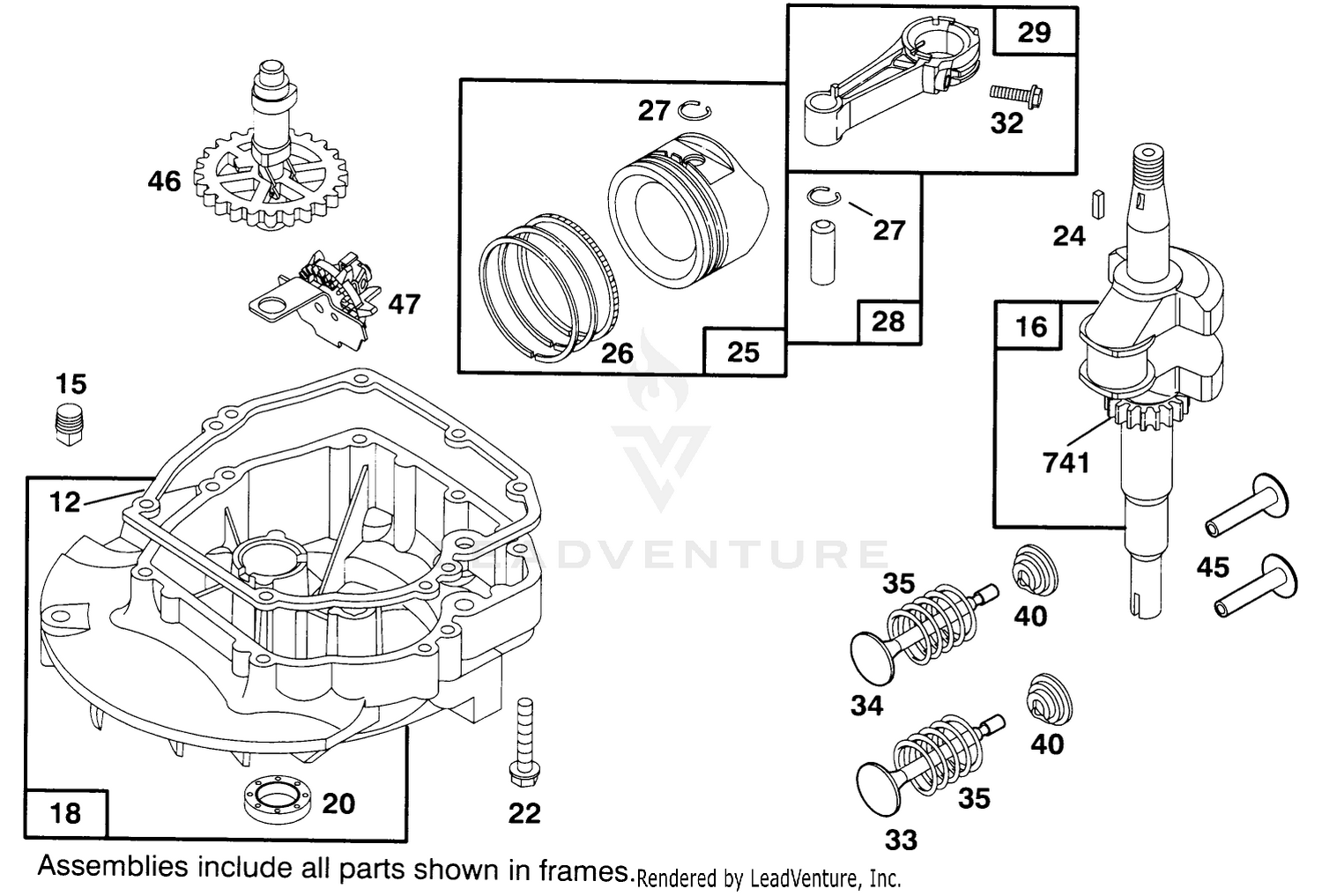 Engine Briggs  Stratton Model 12e802-0653-01 2
