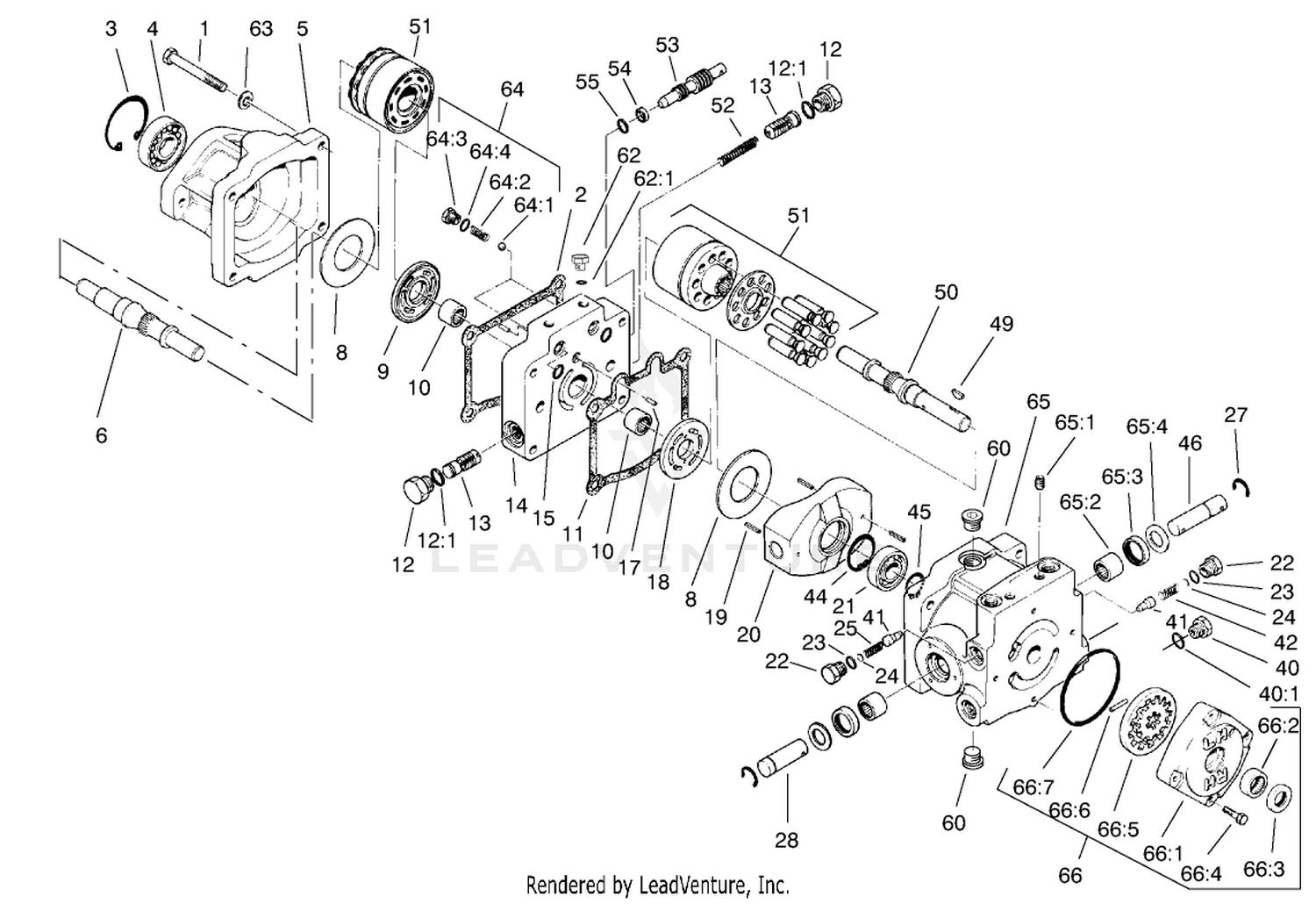 Hydrostatic Transmission Assembly No. 92-8947
