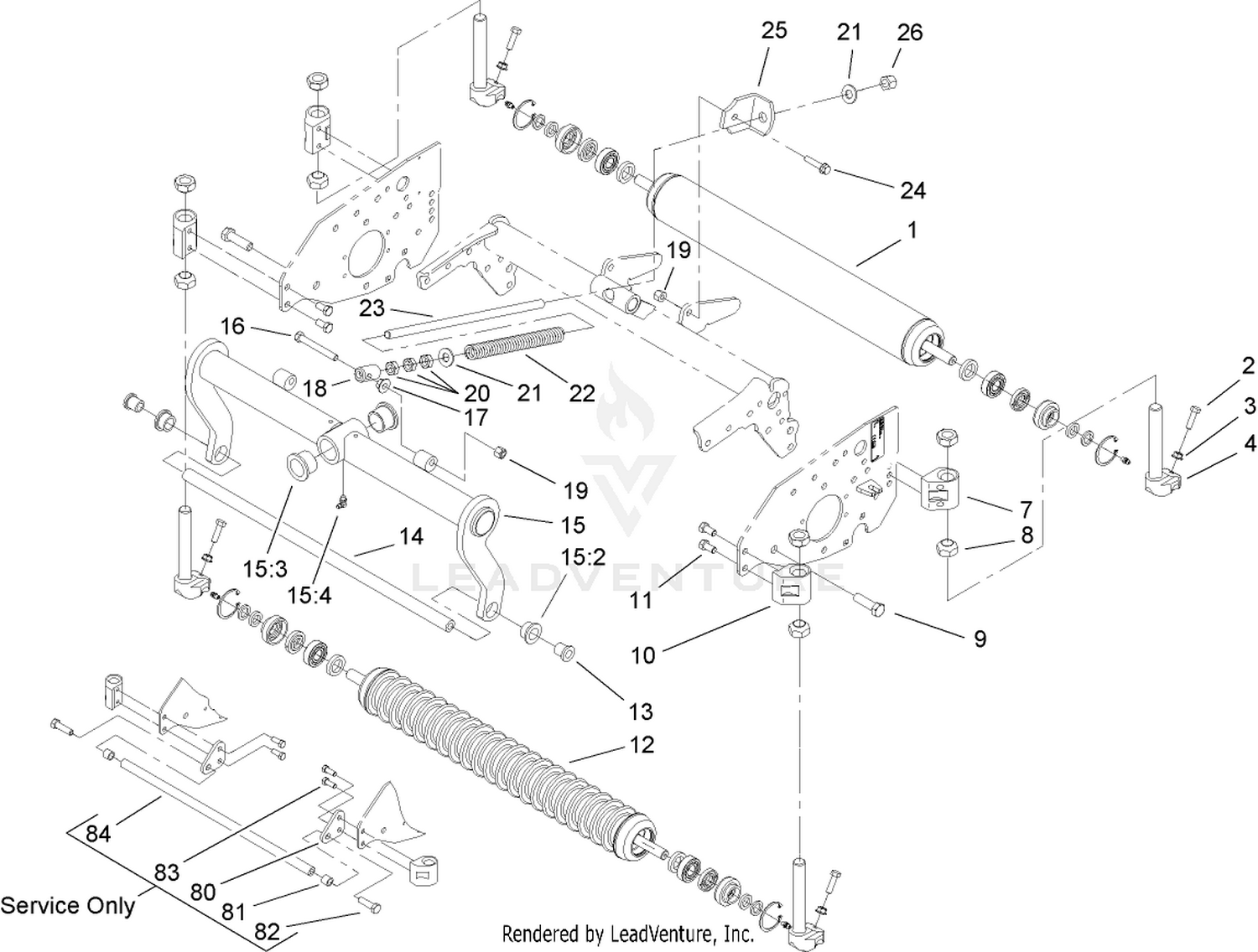 Roller and Carrier Frame Assembly
