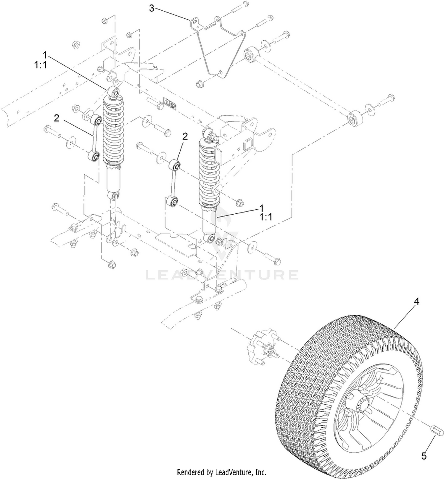 Lift Kit Assembly (Rear)