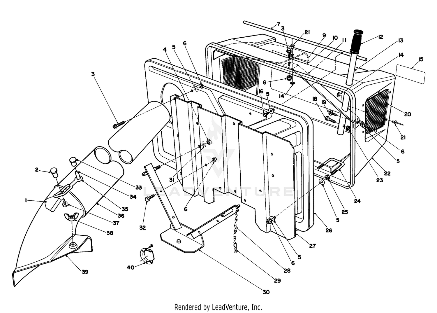 Easy Empty Bagging Kit Model 59047 (optional)