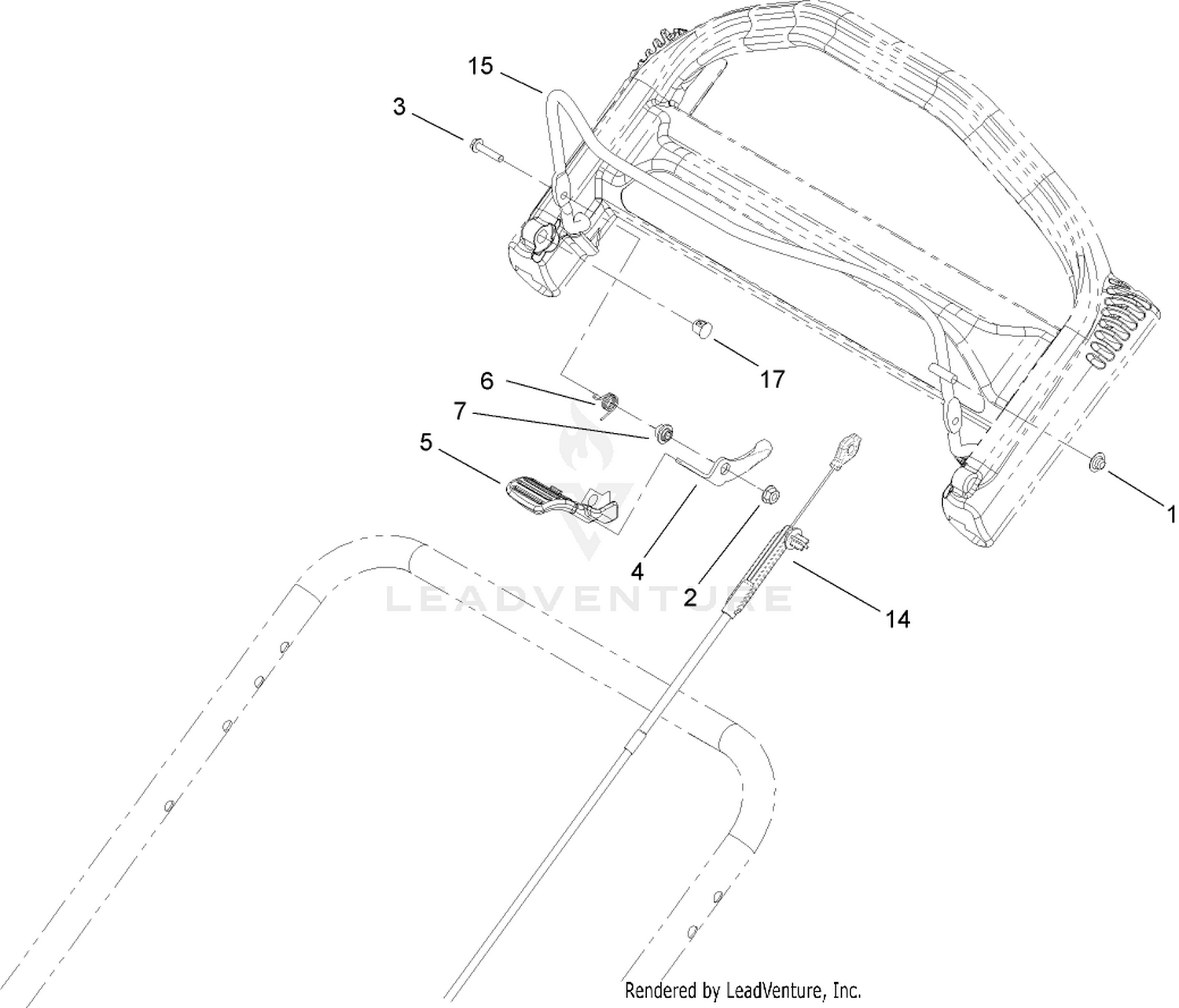 Brake Bail and Cable Assembly