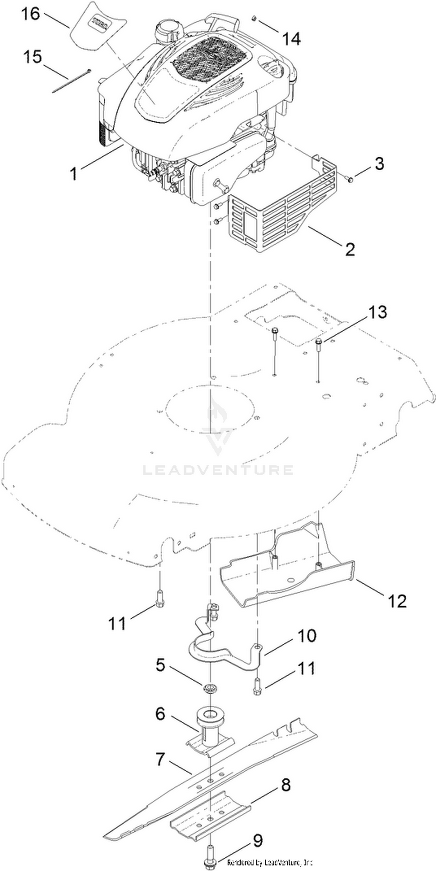 Engine and Blade Assembly