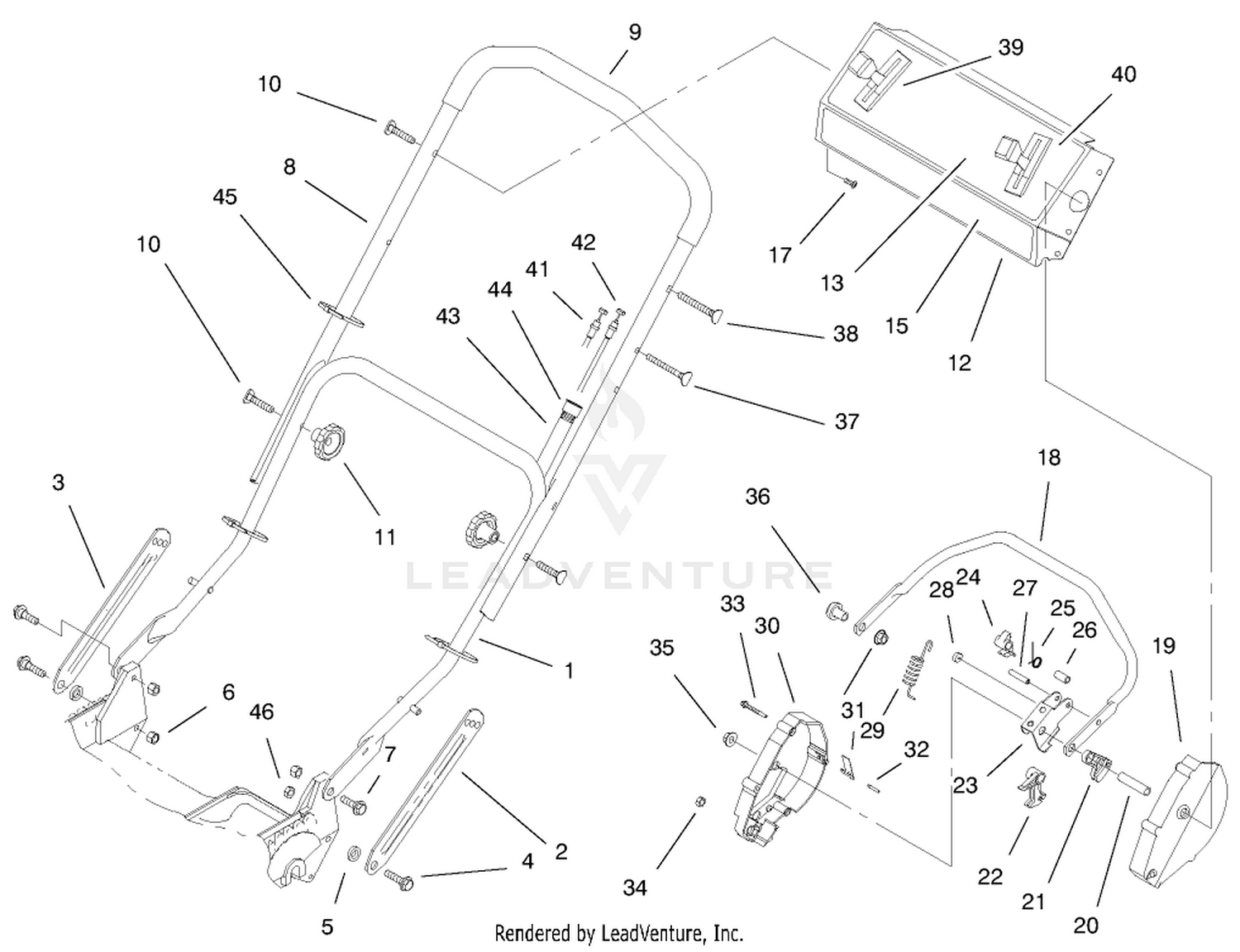 Handle Assembly (model No. 20475 Only)