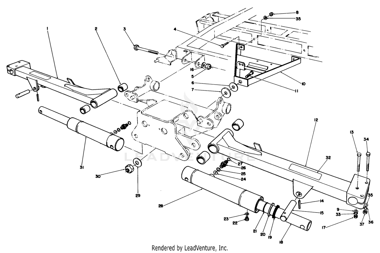 No. 2  3 Lift Arms Assembly