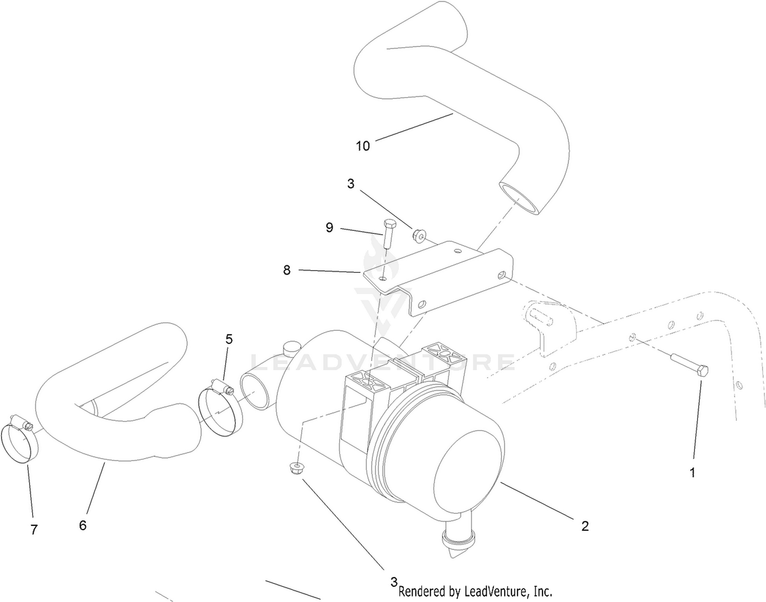 Air Cleaner and Hose Assembly