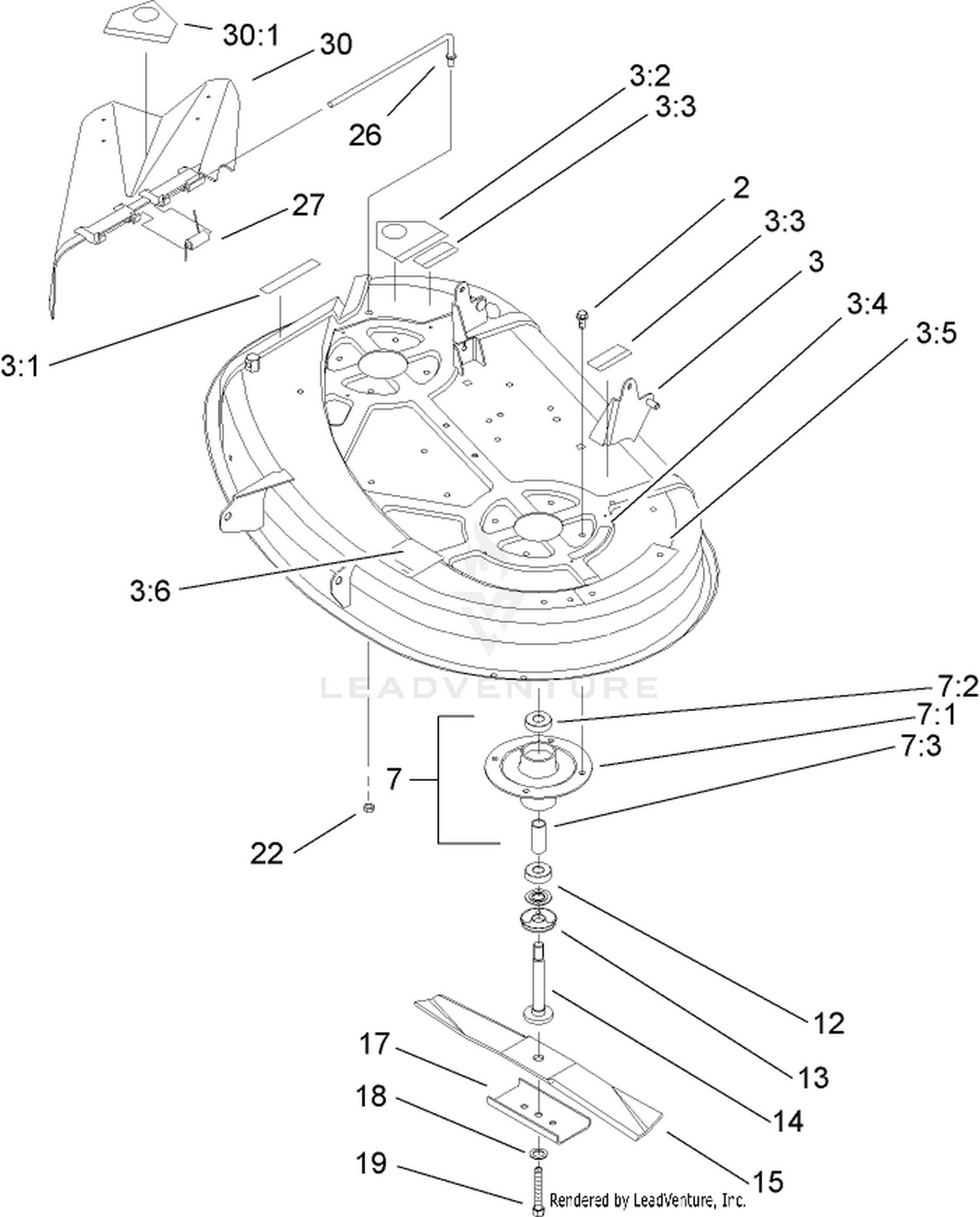 38in Deck Assembly