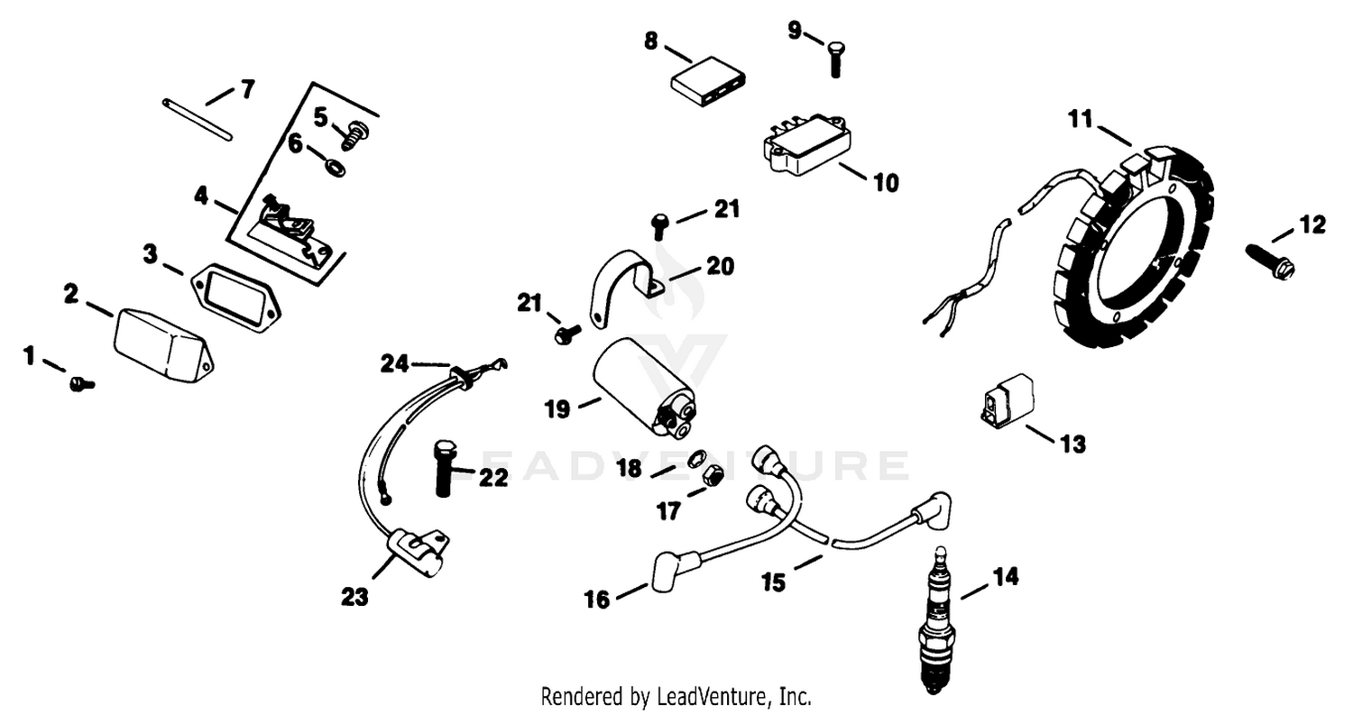 Ignition-Kohler Engine Model No. Kt17qs Type No. 24324 (continued)