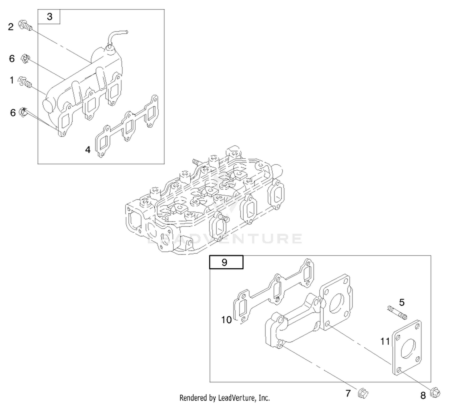 Engine Assembly (serial No. 99000001-9900130)(model 73590) 10