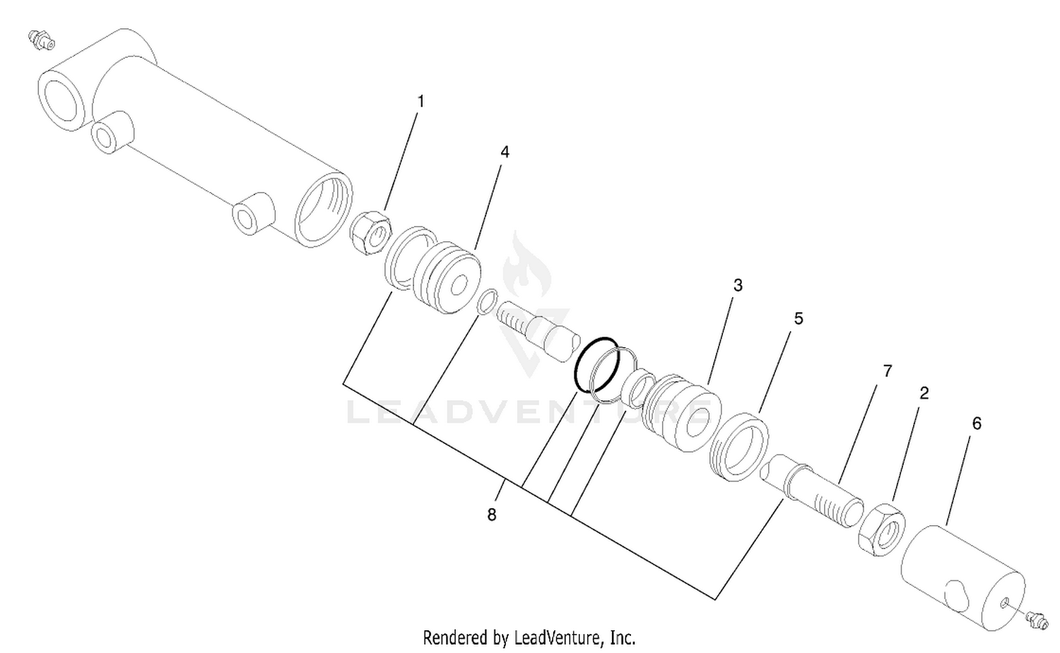 Hydraulic Cylinder Assembly No. 95-8978