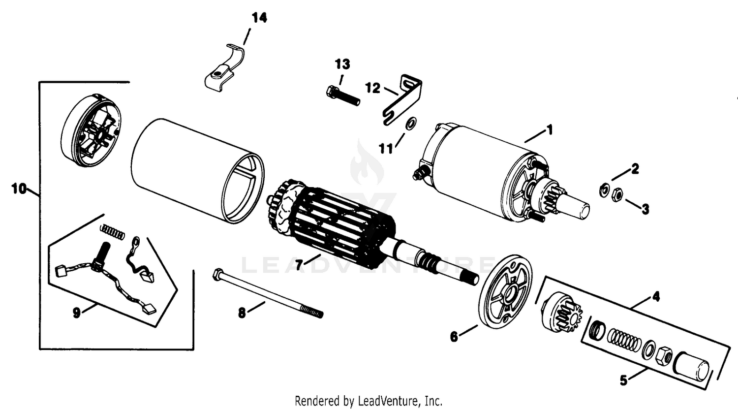 Electric Start-Engine Kohler Model No. Kt17qs Type No. 24324
