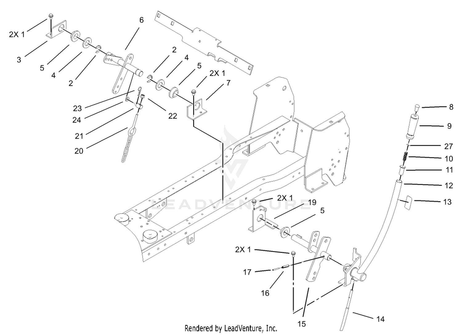 Manual Lift Lever Assembly