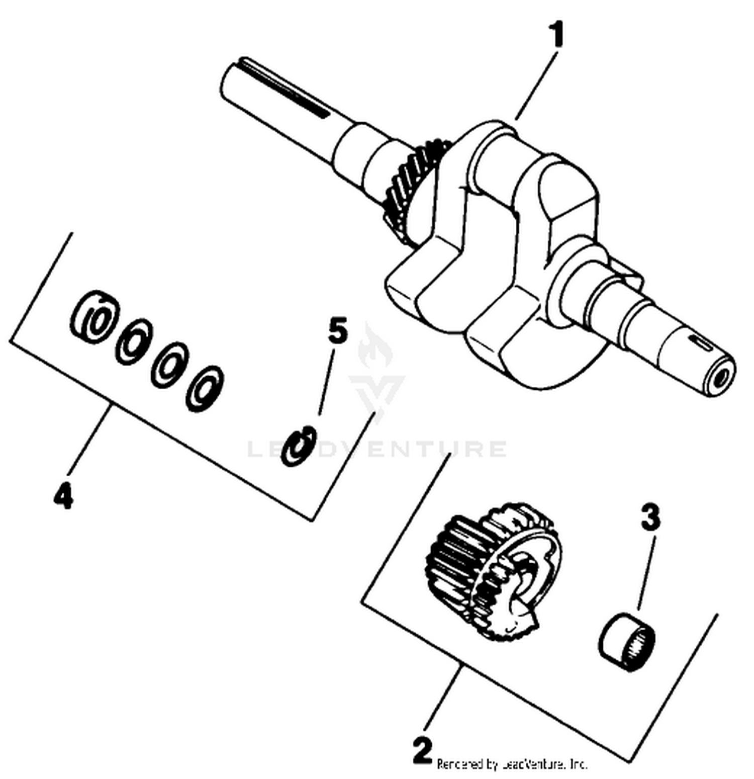 Crankshaft-Kohler Engine Model No. M16 Spec. No. 711526