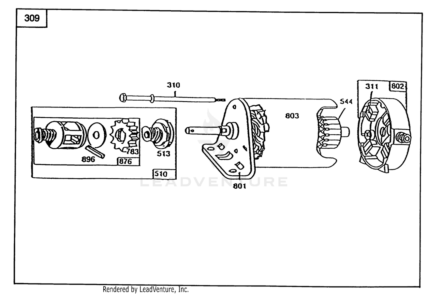 Starter-Briggs  Stratton No. 286707-0119-01