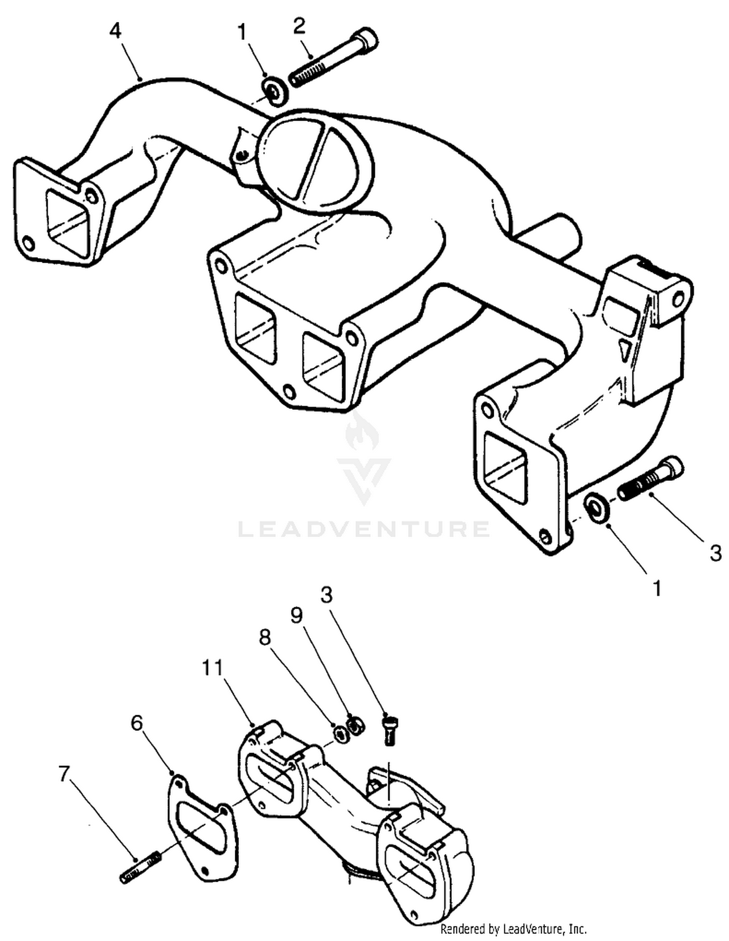 Intake and Exhaust Manifold Assembly