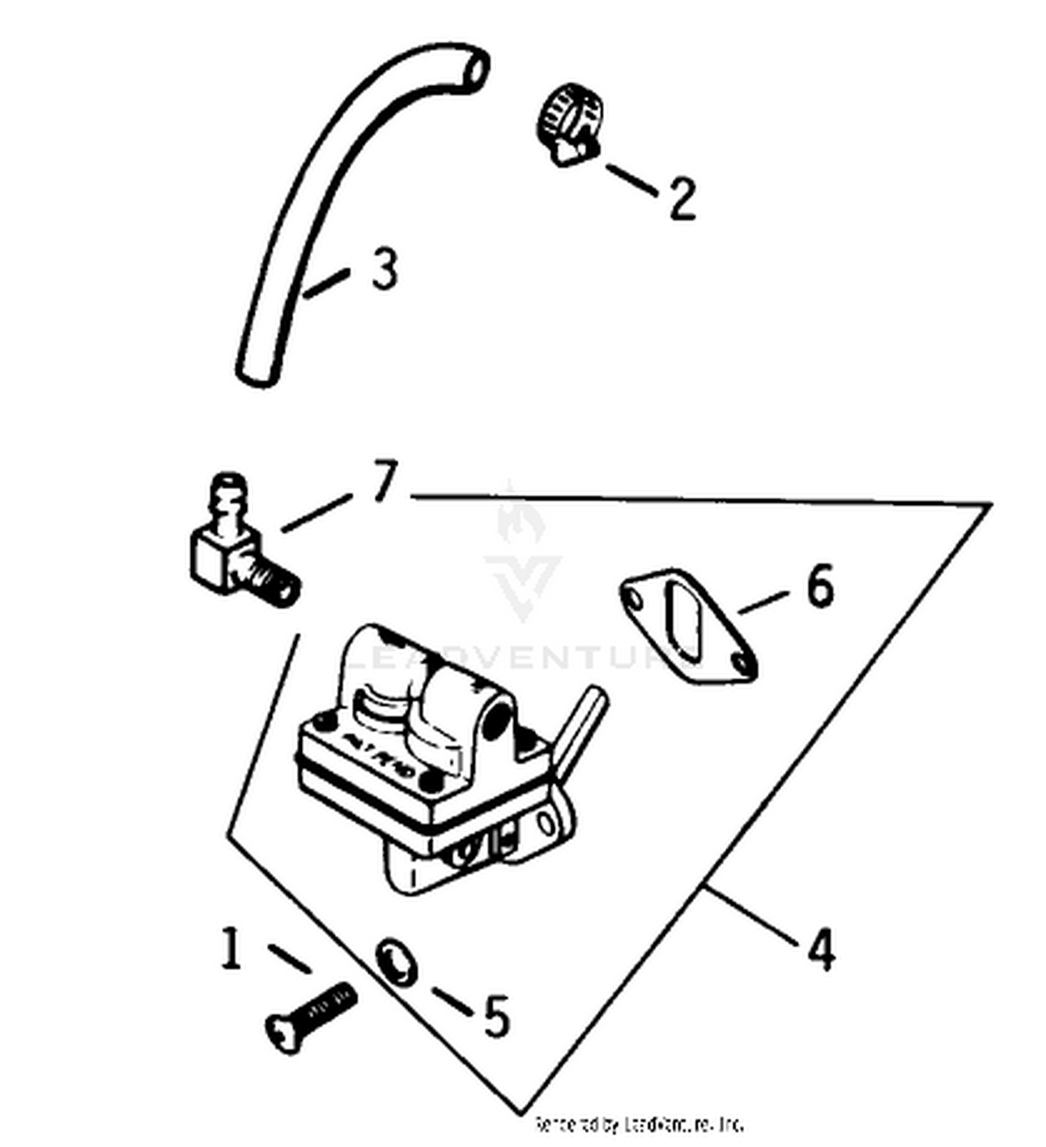 Fuel Pump-Engine Kohler Model No. K321s Spec. No. 64434 (continued)