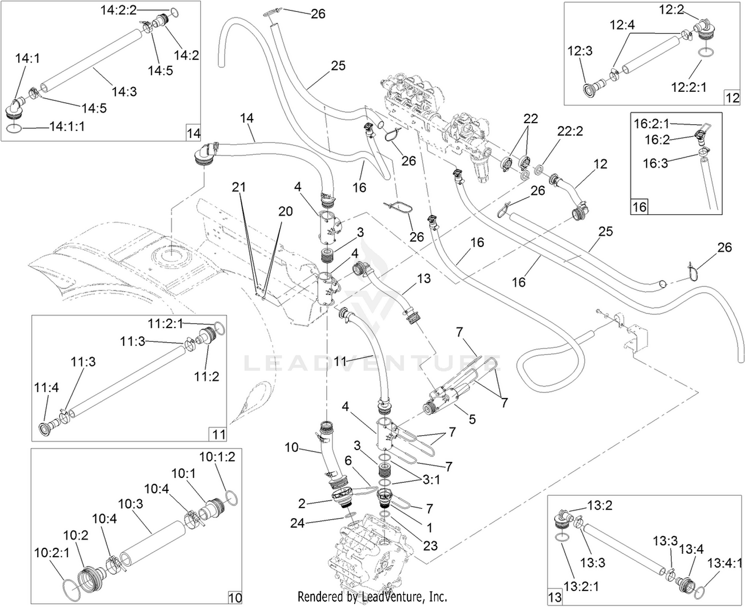 Spray System Hose Assembly