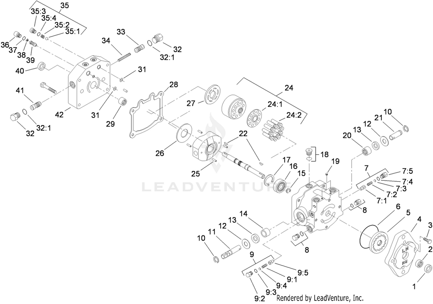 Variable Piston Pump Assembly No. 114-0612