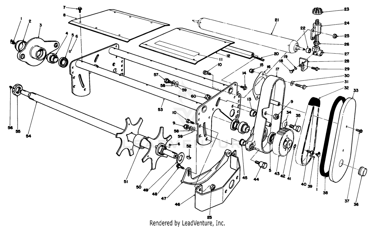 Dethatcher Reel Assemblies R.h.  L.h. (optional)(r.h. Assembly Model No. 03732 L.h. Assembly Model No. 03730)