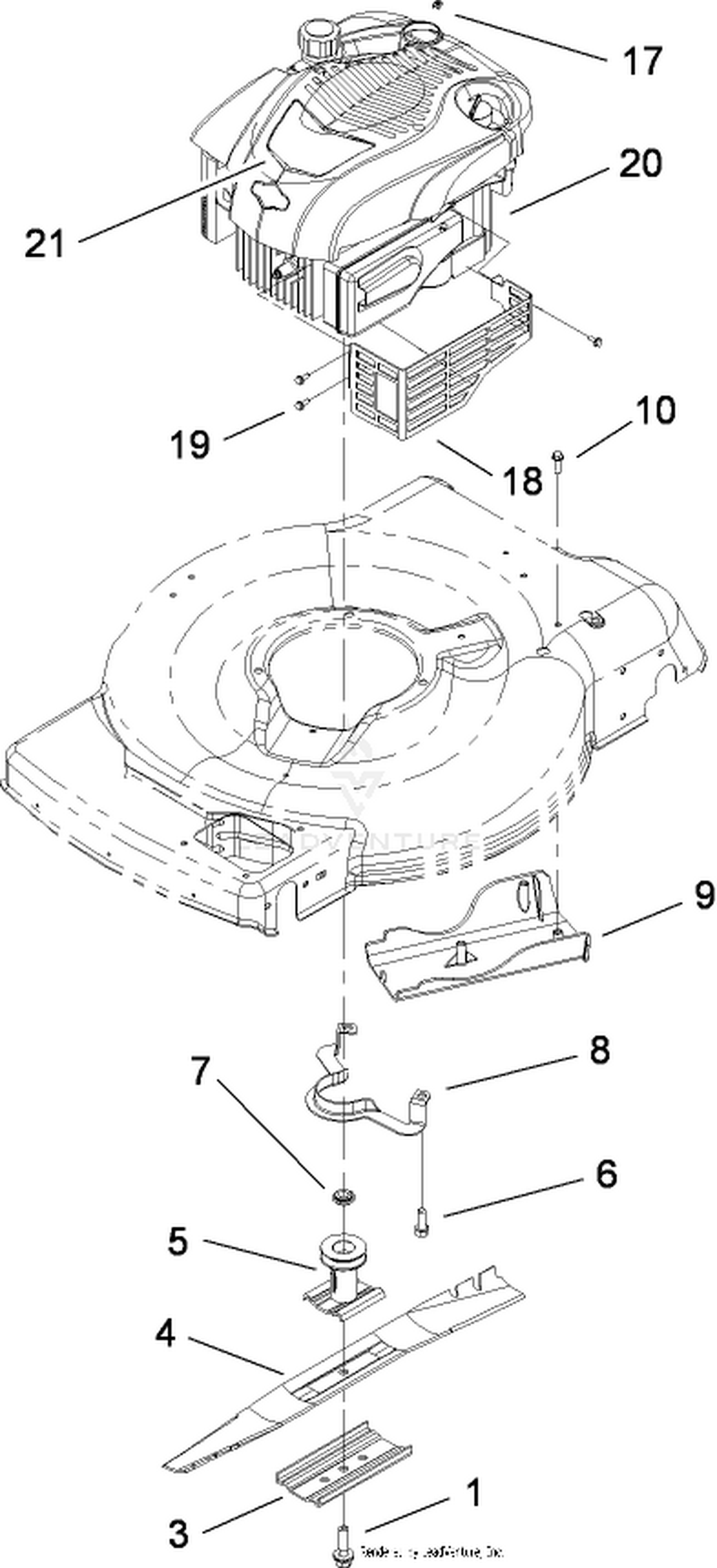 Engine and Blade Assembly
