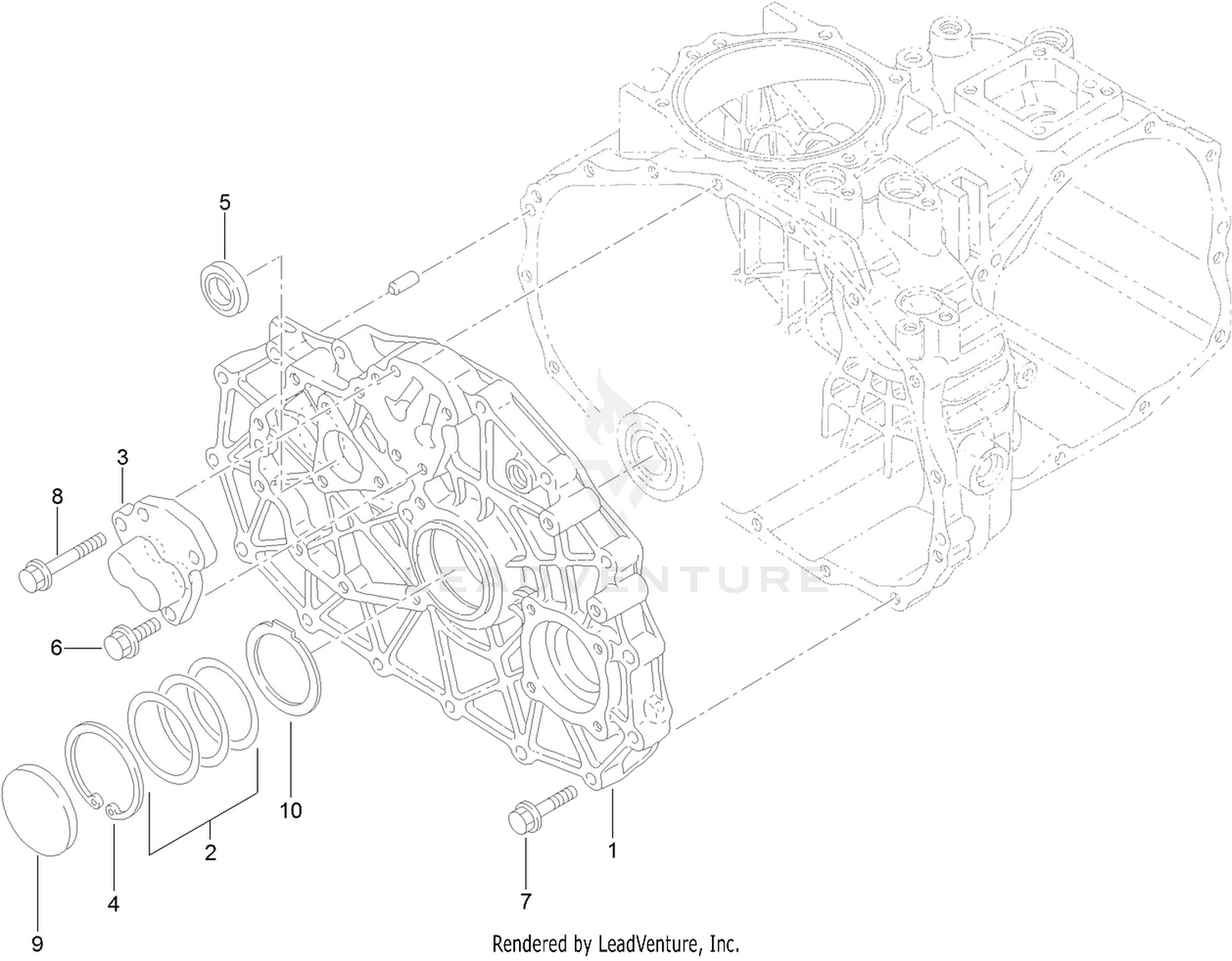 Center Plate Assembly  Transaxle Assembly No. 120-7610