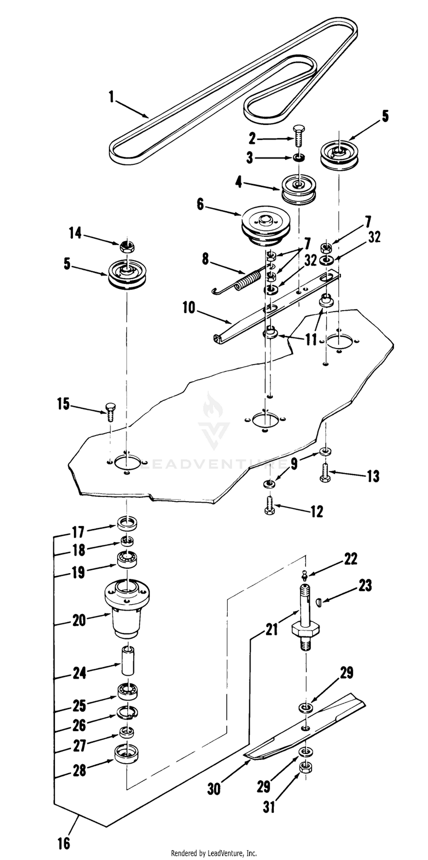 Rear Discharge Mower-42 In. (107 Cm) (vehicle Identification Number 95-42mr02) 2